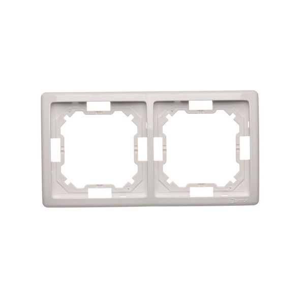 Basic ramka na 2-moduły BMR2/11 biały SIMON zdjęcie 1