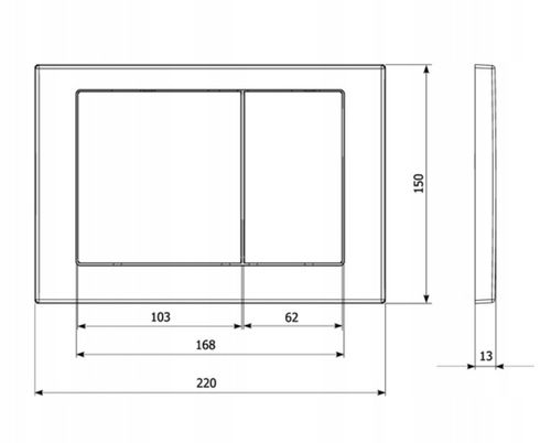 PRZYCISK DO SPŁUCZKI WC CERSANIT LINK HI-TEC AQUA KKPOL M05 SATYNA na Arena.pl