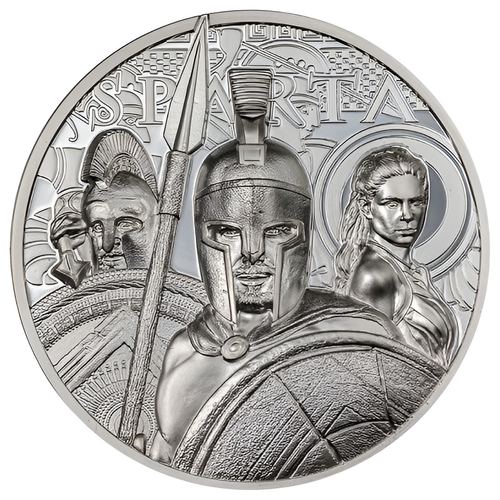 Cook Islands: Sparta 1 uncja Srebra 2023 Proof Ultra High Relief na Arena.pl