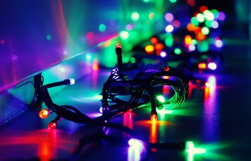 LAMPKI CHOINKOWE ZEWNĘTRZNE 500LED MULTIKOLOR - STAŁE ŚWIATŁO IP44 - MOCNE na Arena.pl