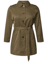 ONLY CARMAKOMA Płaszcz PLUS SIZE CARLINE - oliwkowy M (46-48)