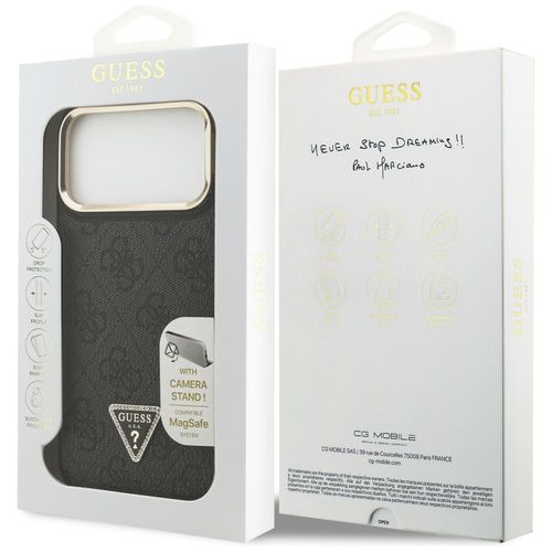 etui guess 4g pu triangle logo & stand   camera magsafe do iphone 17 na Arena.pl