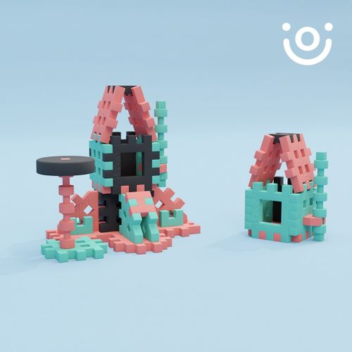 Klocki Mini Waffle Konstruktor EXPERT 71 elementów na Arena.pl