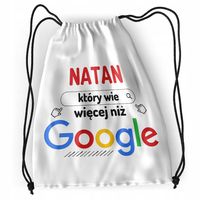 Plecak Dla Natana Sportowy Szkolny Worek Torba Z Nadrukiem Ze Zdjęciem