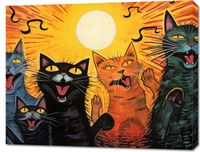 Obraz 90x70cm Kocie Koncertowanie