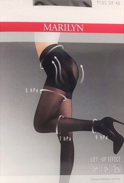 Rajstopy Marilyn PLUS UP 40 DEN modelują NERO 5-XL zdjęcie 1