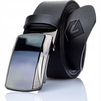 Męski Pasek Automatyczny Czarna Klamra do Spodni