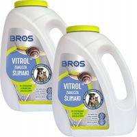 BROS Vitrol GB zwalcza ŚLIMAKI nagie i oskorupione 1 kg - 2 OPAKOWANIA
