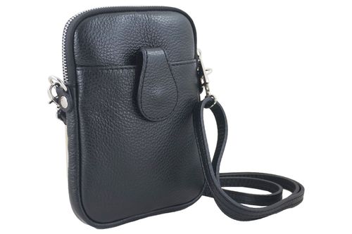 Skórzane etui na telefon - Czarne na Arena.pl