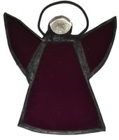 Anioł aniołek szkło witrażowe zawieszka dekoracja prezent