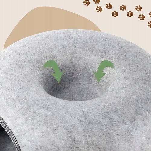 Legowisko tunel donut domek posłanie zabawka antystresowe dla kota okrągły na Arena.pl