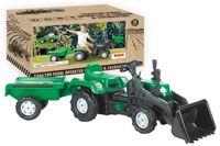 DOLU traktor-ladowarka na pedaly z przyczepa 8048