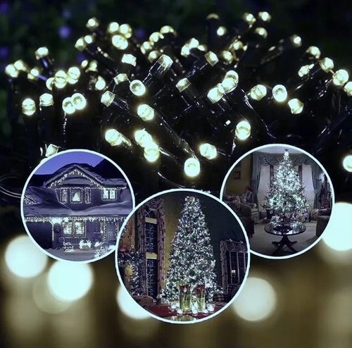LAMPKI CHOINKOWE 500LED 35m ZEWNĘTRZNE WEWNĘTRZNE BIAŁE ZIMNE ŚWIĄTECZNE na Arena.pl