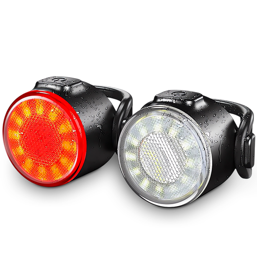 Lampki rowerowe przód tył USB OŚWIETLENIE DO ROWERU NA ROWER AKUMULATOROWE na Arena.pl