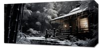 Obraz 60x30cm Tradycyjna Japońska Chatka