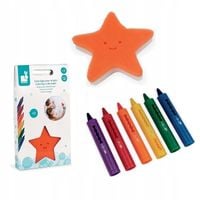 JANOD Kredki do kąpieli wanny wody z gąbką