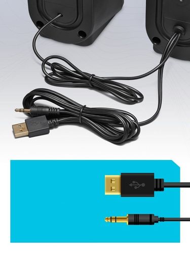 Głośniki Komputerowe Zasilanie USB Bluetooth + AUX na Arena.pl