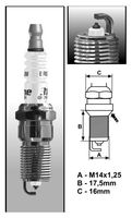 A31 (1454) A-Line GR17YPY-1 świece BRISKzapłonowe BRISK spark plug