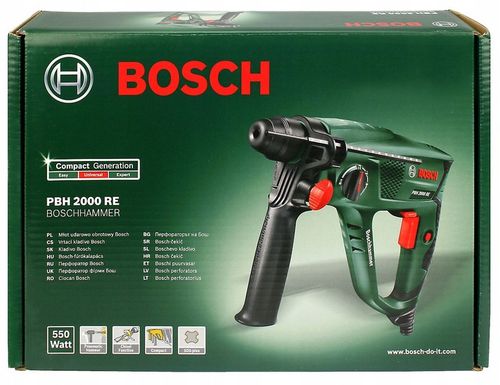 MŁOTOWIERTARKA SDS-PLUS 550W PBH 2000 RE BOSCH na Arena.pl