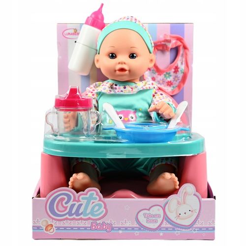 BOBAS JAK ŻYWY LALKA NIEMOWLAK NOWORODEK KRZESEŁKO DO KARMIENIA AKCESORIA na Arena.pl