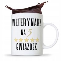 Kubek Dla Weterynarza Weterynarz Na 5 Gwiazdek Z Nadrukiem Ze Zdjęciem