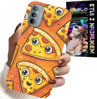 ETUI DO MOTOROLA G31 / G41 - SŁODKIE UŚMIECHNIĘTE PIZZE CASE + FOLIA