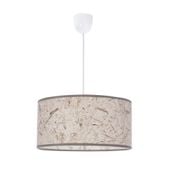 Papirus lampa wisząca 1x60W E27 abażur beżowy