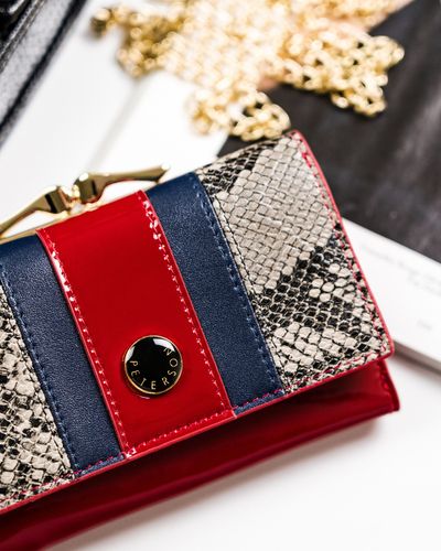 skórzany portfel damski z portmonetką na bigiel - peterson na Arena.pl