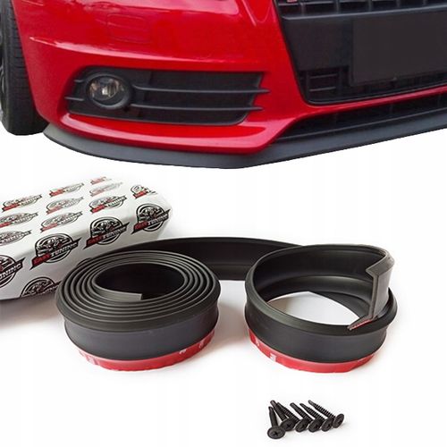 UNIWERSALNA dokładka zderzaka przedniego spoiler GUMOWA 2,5m SPOJLER OSŁONA na Arena.pl