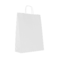 Torba papierowa 32 x 12 x 41 cm, 100 szt. biała AWIH