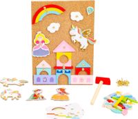 Przybijanka Jednorożce z pinezkami i młotkiem 152 części