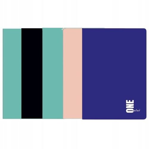 Zeszyt A5 60 Kartek Kratka z marginesem One Color Interdruk zestaw 5szt. na Arena.pl