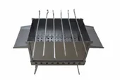 SKŁADANY MANGAL GRILL WĘGŁOWY + SZAMPURY 6 szt.