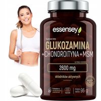 GLUKOZAMINA KOMPLEKS NA MOCNE STAWY KOŚCI + CHONDROITYNA + MSM 2600MG