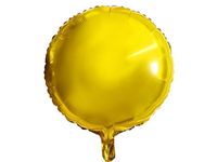 Balon foliowy krążek (pastylka), złoty, 45 cm (18 cali) [balon na hel]