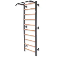 Mocna DRABINKA GIMNASTYCZNA + DRĄŻEK drewno-metal