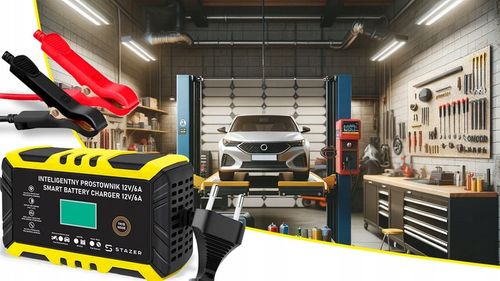 PROSTOWNIK DO AKUMULATORÓW SAMOCHODOWY AUTOMATYCZNY Z FUNKCJĄ NAPRAWY 12V na Arena.pl