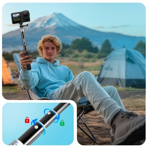 tech-protect ga100 monopad & selfie stick gopro / dji black na Arena.pl