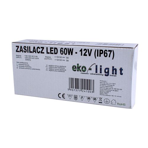 ZASILACZ LED 60W IP67 na Arena.pl