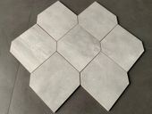 Gres polerowany HEKSAGONALNY - szary WYSOKI POŁYSK