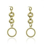 Kolczyki ze stali chirurgicznej pozłacane sztyfty KST1890