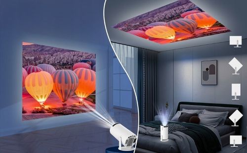 MINI PROJEKTOR SMART RZUTNIK FULL HD Z GŁOŚNIKIEM ANDROID TV WIFI BLUETOOTH na Arena.pl