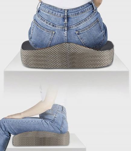 PODUSZKA ORTOPEDYCZNA DO SIEDZENIA PROFILOWANA MEMORY NA KRZESŁO FOTEL DUŻA na Arena.pl