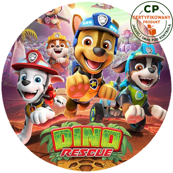 Opłatek na tort Dino Rescue zdjęcie 1