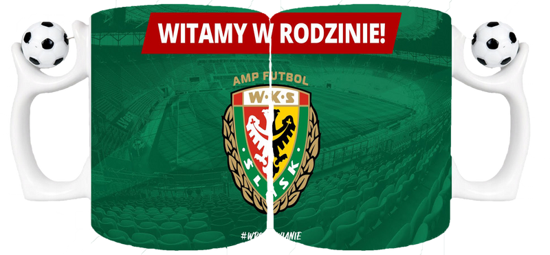 Kubek z piłką dla Fana WKS Śląsk Wrocław zdjęcie 1