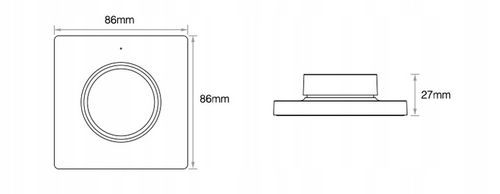 STEROWNIK ŚCIEMNIACZ naścienny MILIGHT LED MONO na Arena.pl