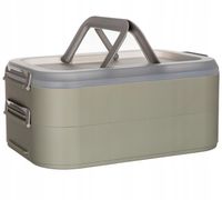 BANQUET DUŻY PODWÓJNY POJEMNIK NA CIASTO WYPIEKI KANAPKI ŻYWNOŚĆ PARTY BOX