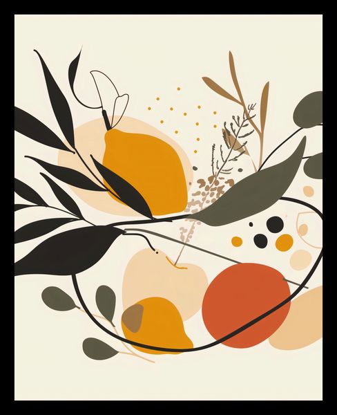 Plakat 40x50cm Botaniczny Wir zdjęcie 2