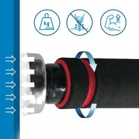 SPORTASTISCH DRĄŻEK DO PODCIĄGANIA ĆWICZEŃ ROZPOROWY REGULOWANY 63 - 100 cm