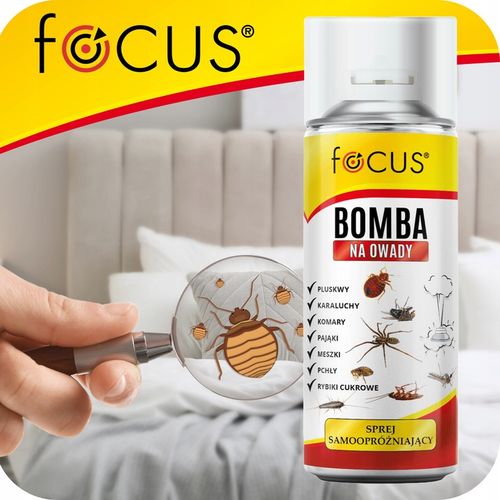 BOMBA NA PLUSKWY MEGA MOCNA DYMNA GRANAT FOGGER ŚRODEK NA OWADY FOCUS na Arena.pl